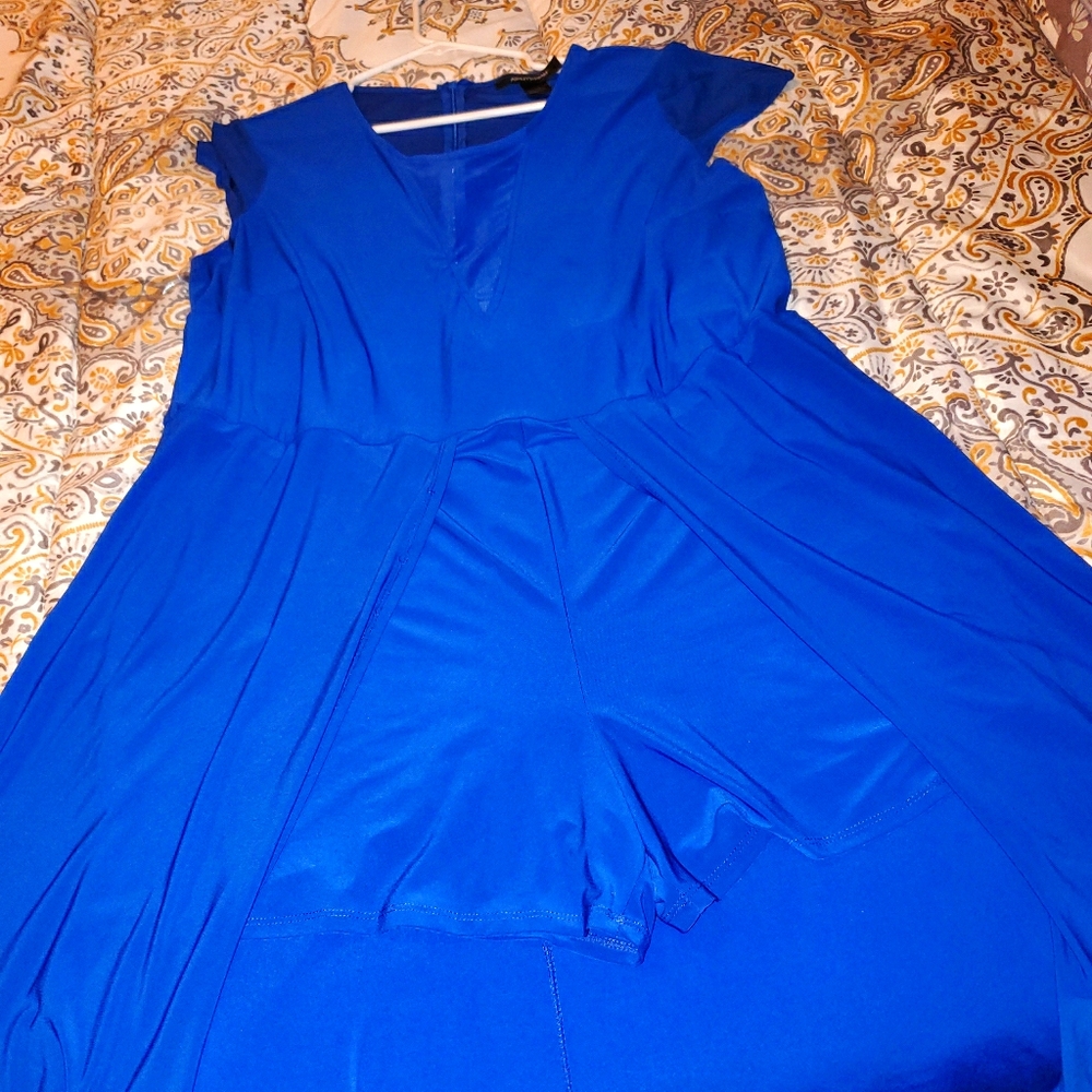 Blue Skirt, long duster